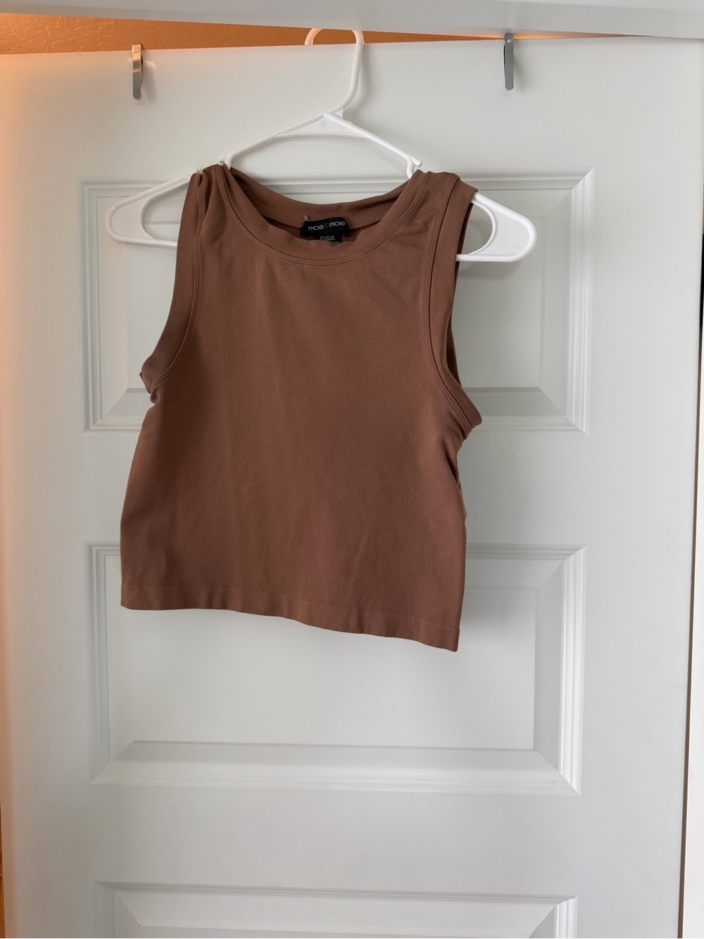 Moa Moa Brown Cropped Tank Top
